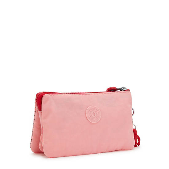 Bolsas Kipling Creativity Large Moda Pouch Rosas | MX 2082CT